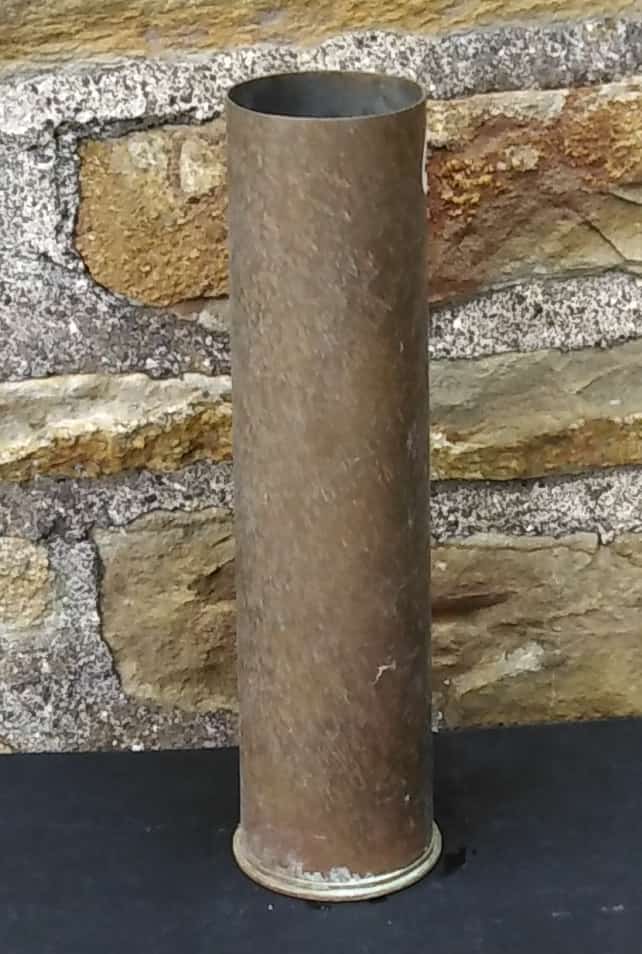 British WW11 25 Pounder Brass Shell Case